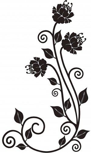 中式古典花纹凹凸黑白-ID:5867001