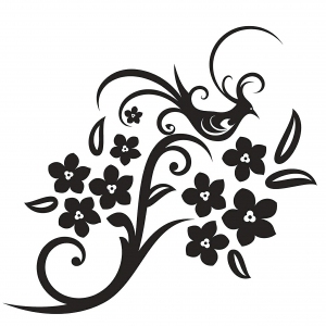中式古典花纹凹凸黑白-ID:5867006