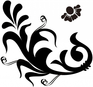 中式古典花纹凹凸黑白-ID:5867126