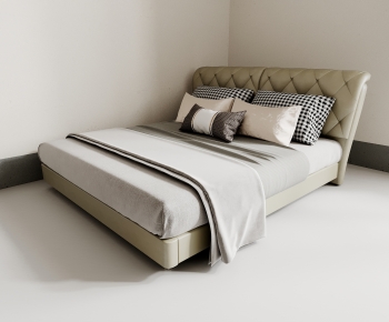Modern Double Bed-ID:225817921