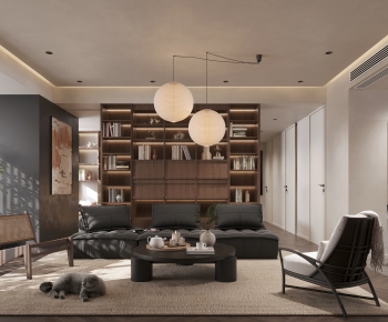 Wabi-sabi Style A Living Room-ID:561253074