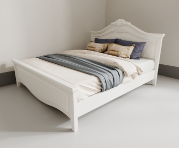 Modern Double Bed-ID:375607971