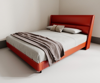 Modern Double Bed-ID:526036982