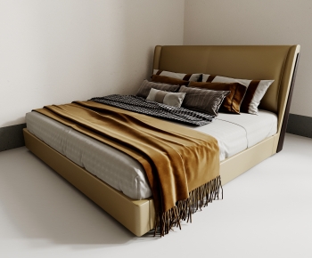 Modern Double Bed-ID:509637124