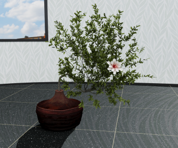 Modern Ground Green Plant Potted Plants-ID:961312066