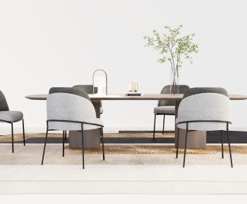 Modern Dining Table And Chairs-ID:137393954