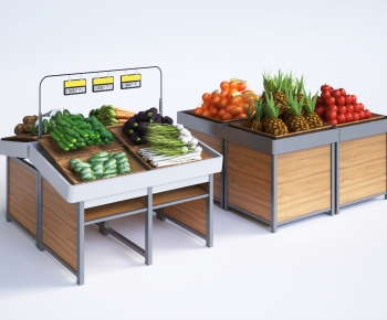 现代超市货架 蔬菜-ID:413382058