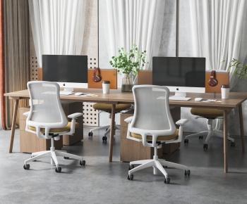 Modern Office Desk And Chair-ID:929522047