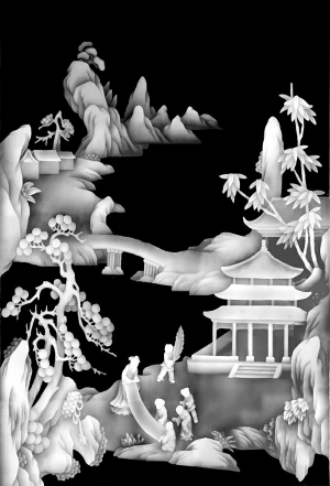 黑白灰度凹凸图-ID:886044981
