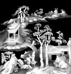 黑白灰度凹凸图-ID:225281005