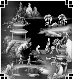黑白灰度凹凸图-ID:246342901
