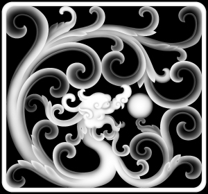 Chinese Style New Chinese StyleBump Black And White