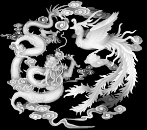 Chinese Style New Chinese StyleBump Black And White