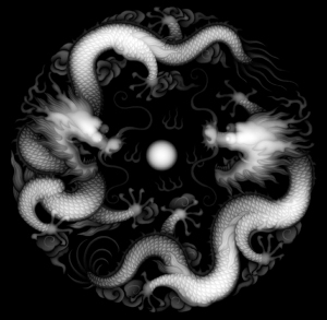 Chinese Style New Chinese StyleBump Black And White