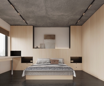 Modern Wabi-sabi Style Bedroom-ID:132725957