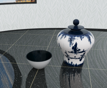 中式陶瓷 茶叶罐-ID:435549024
