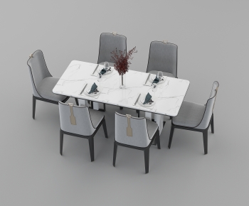 新中式餐桌椅组合-ID:453913934