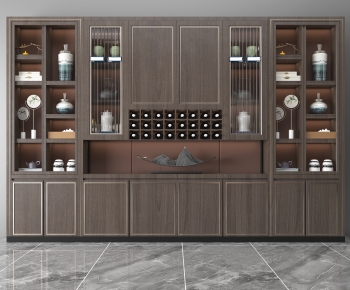 New Chinese Style Wine Cabinet-ID:274650102