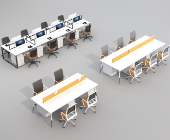 Modern Office Desk And Chair-ID:730168893