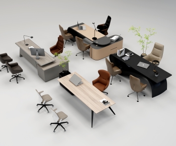 Modern Office Desk And Chair-ID:816962009