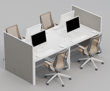 Modern Office Desk And Chair-ID:208681113
