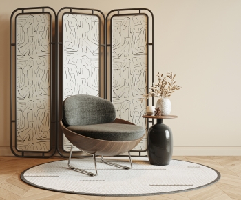 Wabi-sabi Style Lounge Chair-ID:566918857