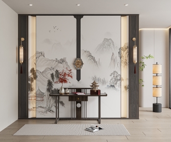 New Chinese Style Hallway-ID:216172934
