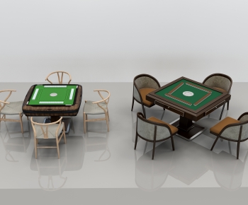 Modern Mahjong Tables And Chairs-ID:639563082