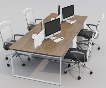 Modern Office Desk And Chair-ID:718948863