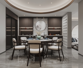 New Chinese Style Dining Room-ID:400079973
