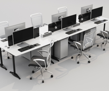 Modern Office Desk And Chair-ID:277405984