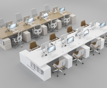 Modern Office Desk And Chair-ID:462117913