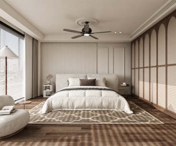 Wabi-sabi Style Bedroom-ID:491224052