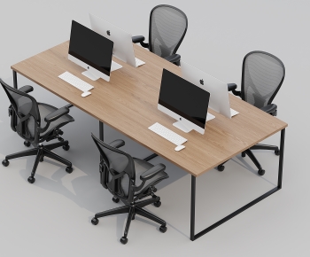 Modern Office Desk And Chair-ID:335563903