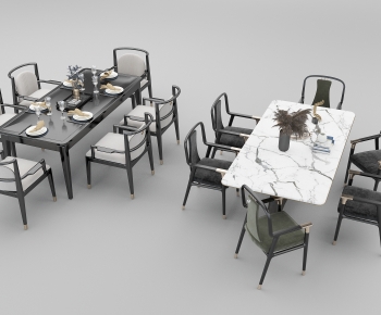 新中式餐桌椅组合-ID:222029928