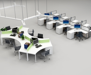 Modern Office Desk And Chair-ID:874121247
