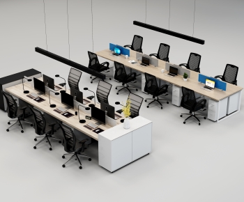 Modern Office Desk And Chair-ID:432377101