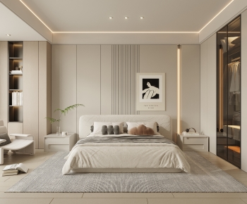 Modern Wabi-sabi Style Bedroom-ID:275646924