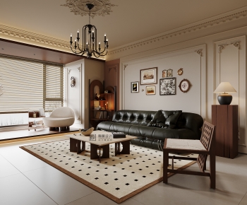 French Style A Living Room-ID:973606114