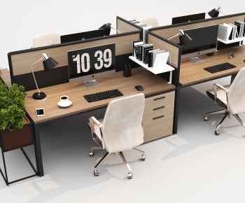 Modern Office Desk And Chair-ID:894619948