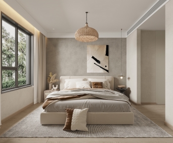 Wabi-sabi Style Bedroom-ID:146544933