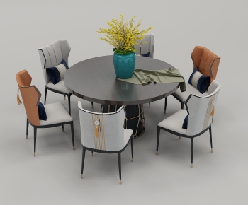 New Chinese Style Dining Table And Chairs-ID:306158076