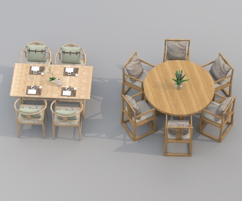 New Chinese Style Dining Table And Chairs-ID:895883082