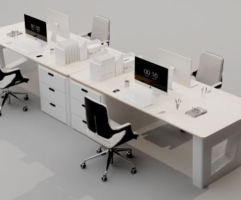 Modern Office Desk And Chair-ID:918836127