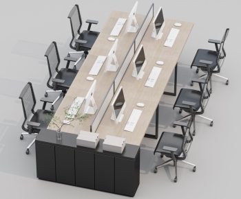 Modern Office Desk And Chair-ID:545974026