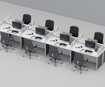 Modern Office Desk And Chair-ID:168414125