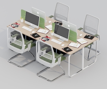 Modern Office Desk And Chair-ID:571053986