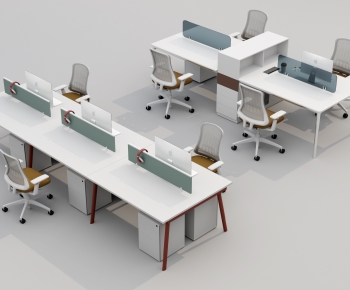 Modern Office Desk And Chair-ID:801879889