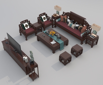 Chinese Style Sofa Combination-ID:579324963