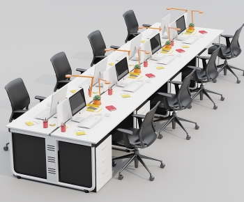 Modern Office Desk And Chair-ID:308795938